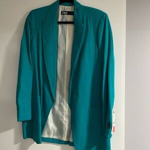 Zara Teal Blazer
